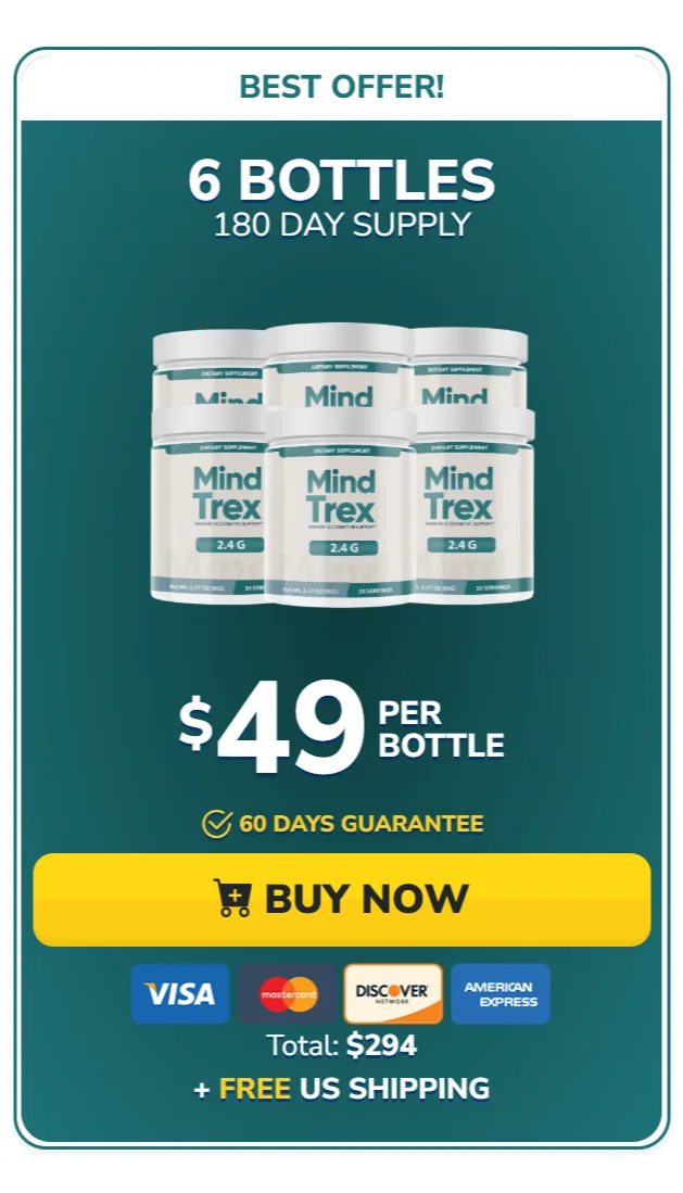Mind Trex™ 6 bottles pricing